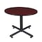 Kobe Round Breakroom Table, 48" W, 29" H, Mahogany TKB48RNDMH - alternate 1